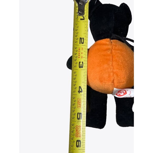 Ty Halloween Beanie Baby - CATKIN the Pumpkin Cat  5 Inch - Picture 5 of 7